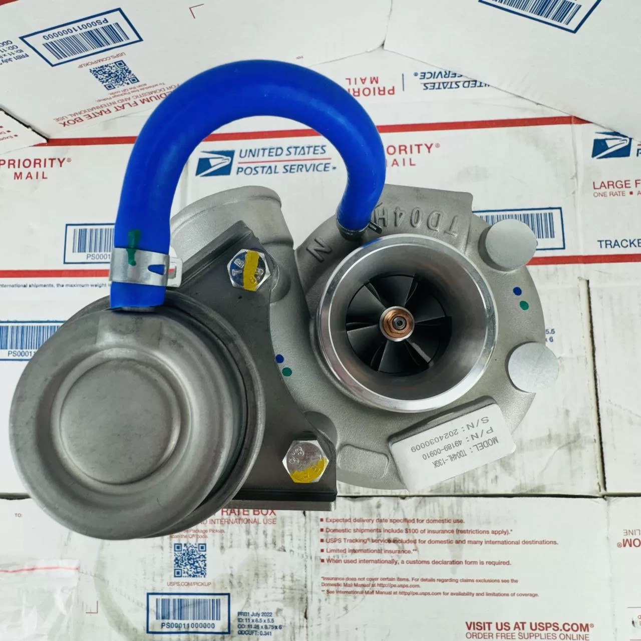 Turbocharger 49189-00910 Kubota Industrial Engine D3502 Diesel Turbo TDO4HL